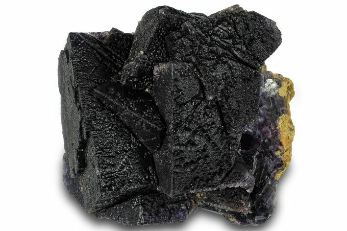 Dark Purple Fluorite Crystal Cluster - Cave-in-Rock, Illinois #322793